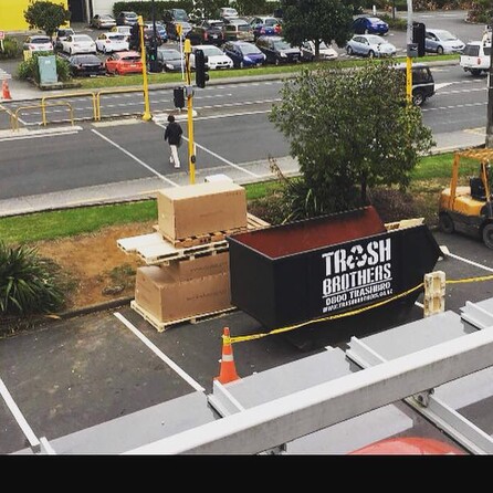 View of Skip Bin from height 